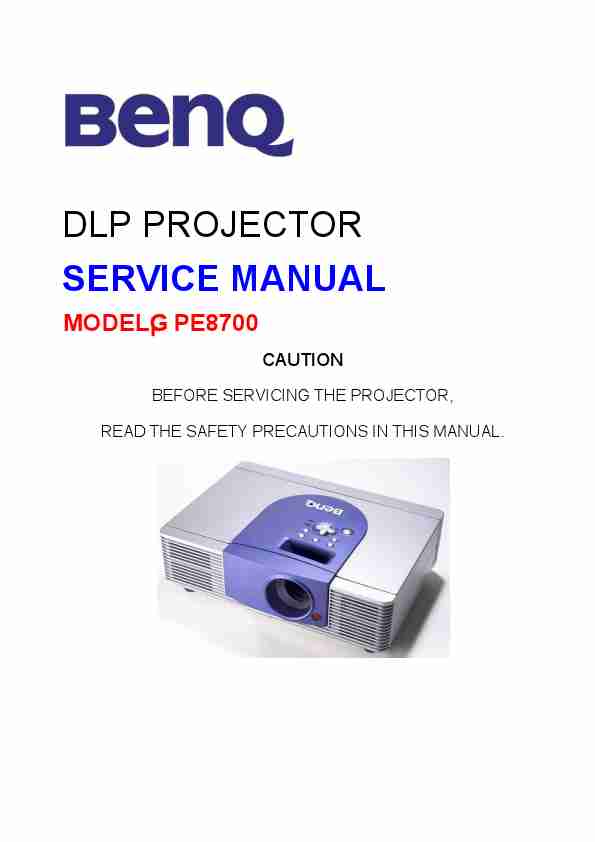 BenQ Projection Television PE8700-page_pdf